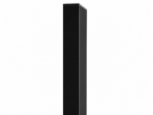nelikantpost aiapost must RAL 9005