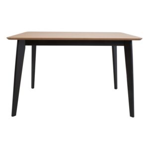 Söögilaud ROXBY 120x80xH76cm, tamm/must AC88004