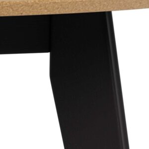Söögilaud ROXBY D105xH76cm, tamm/must AC85661