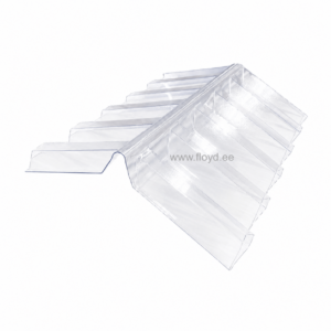 Harjaprofiil trapets profiil 76:18, PC, 150x150x1270 mm, läbipaistev