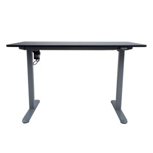 Töölaud ERGO LIGHT 1-mootoriga 120x60xH73-118cm, must/hõbehall K187062