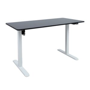 Töölaud ERGO LIGHT 1-mootoriga 120x60xH73-118cm, must/valge K187072