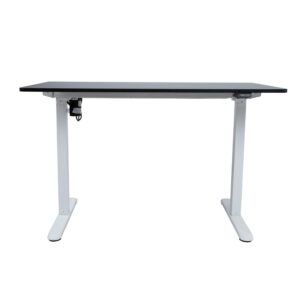 Töölaud ERGO LIGHT 1-mootoriga 120x60xH73-118cm, must/valge K187072