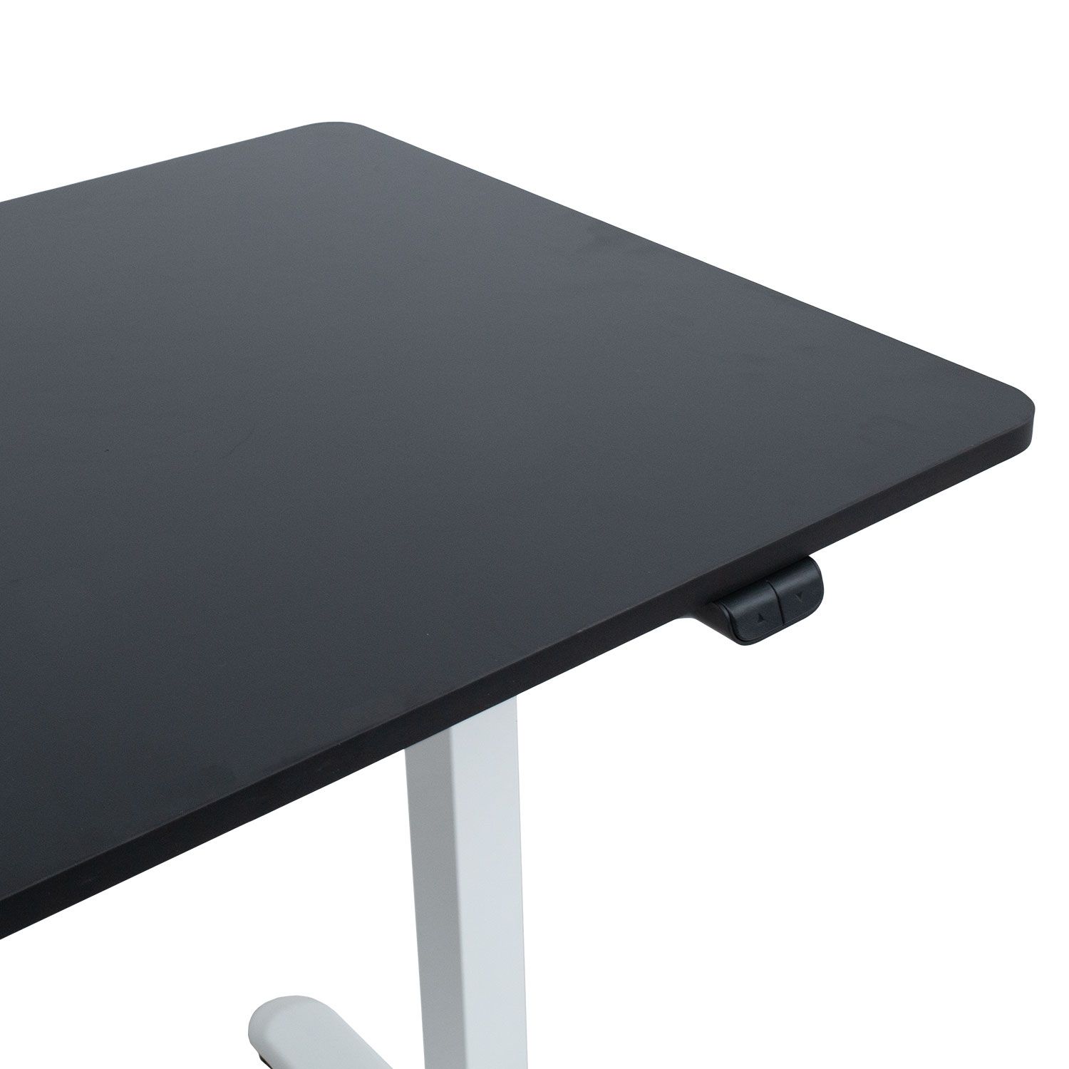 Töölaud ERGO LIGHT 1-mootoriga 120x60xH73-118cm, must:valge K187072 nupud ja nurk