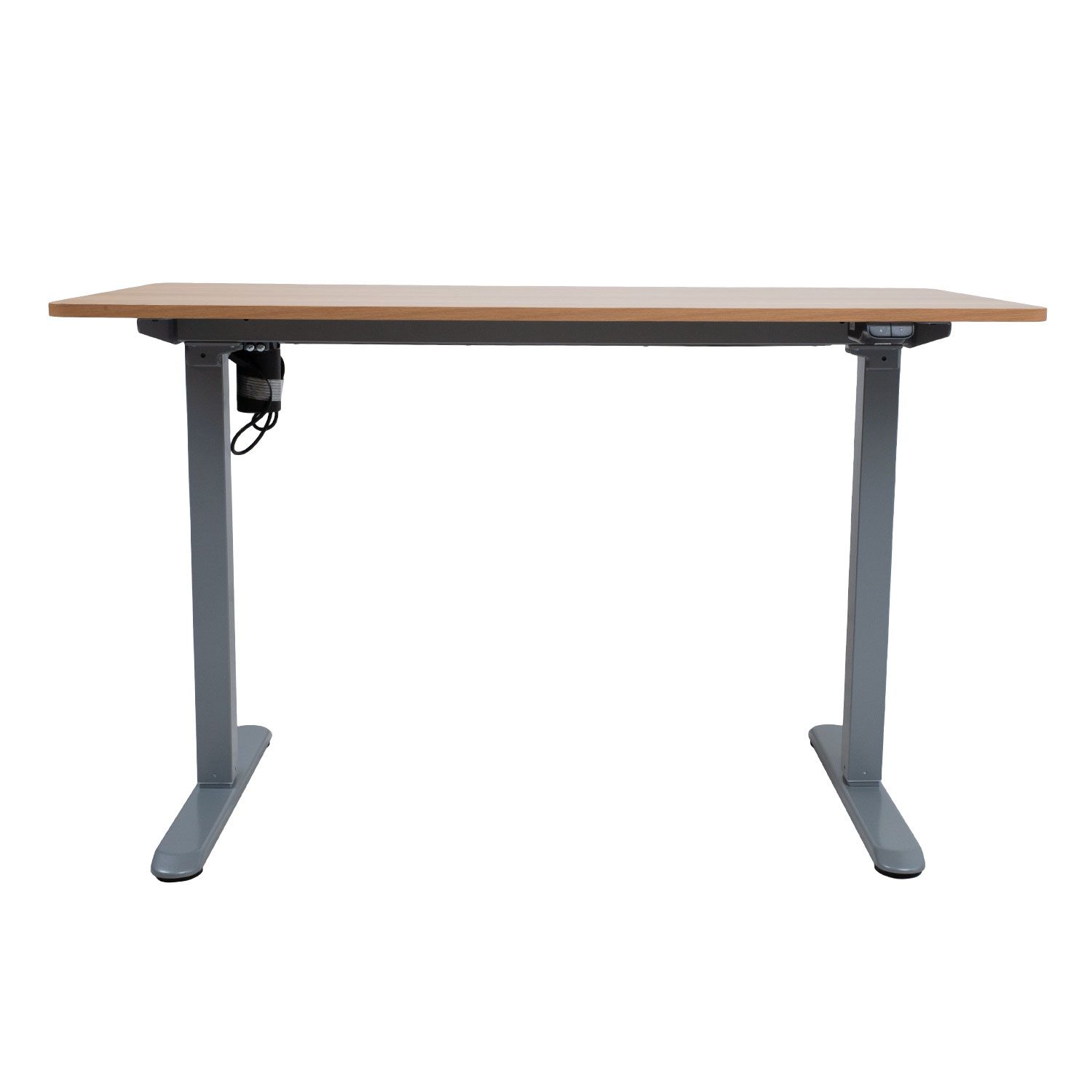 Töölaud ERGO LIGHT 1-mootoriga 120x60xH73-118cm, tamm:hõbehall K18706 eest