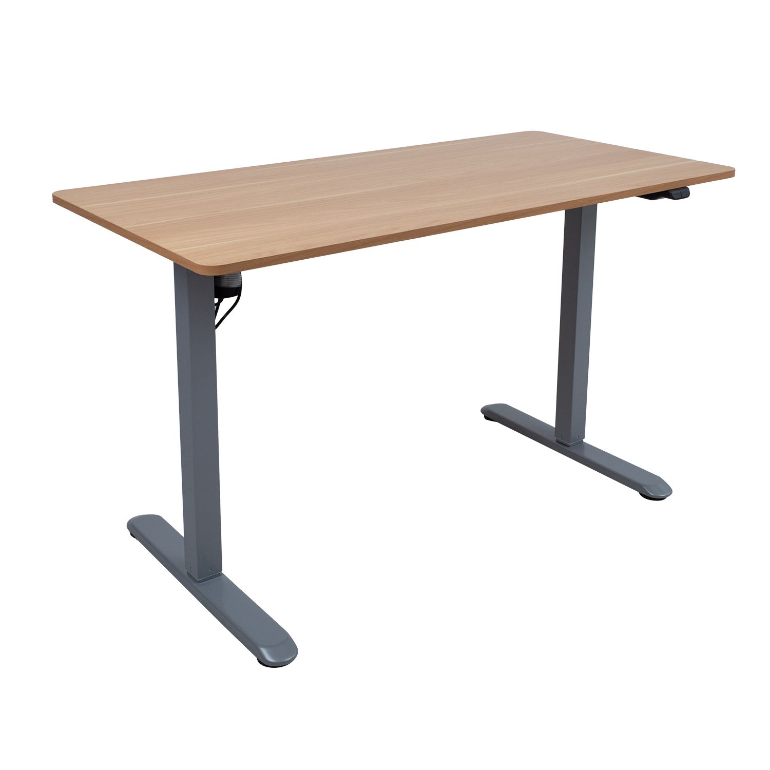 Töölaud ERGO LIGHT 1-mootoriga 120x60xH73-118cm, tamm:hõbehall K18706 laud Töölaud ERGO LIGHT 1-mootoriga 120x60xH73-118cm, tamm/hõbehall K18706