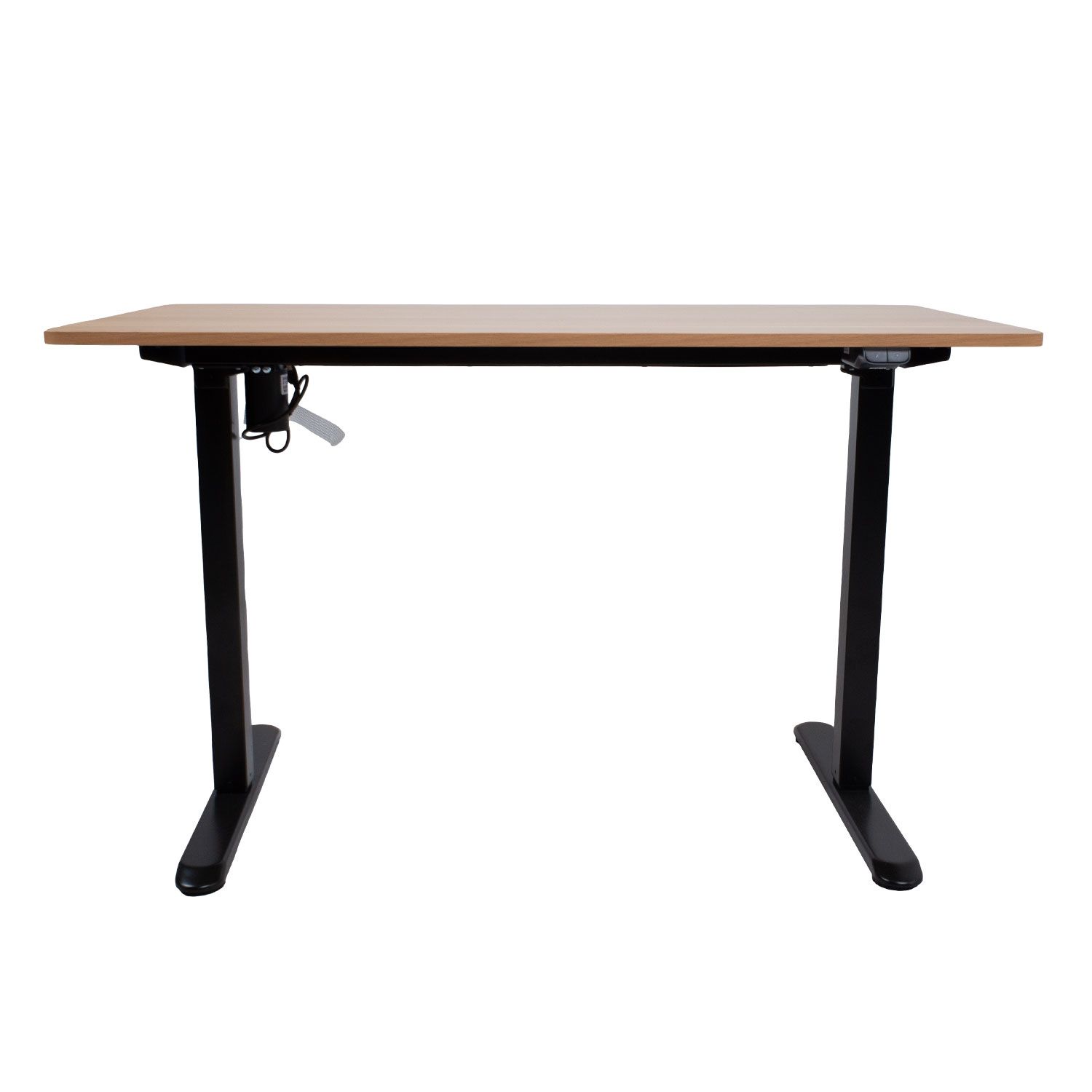 Töölaud ERGO LIGHT 1-mootoriga 120x60xH73-118cm, tamm:must K18708 eest