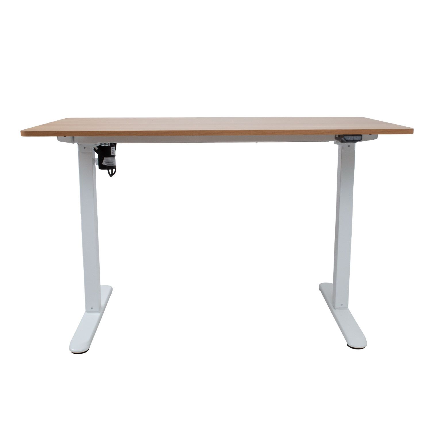 Töölaud ERGO LIGHT 1-mootoriga 120x60xH73-118cm, tamm:valge K18707 eest Töölaud ERGO LIGHT 1-mootoriga 120x60xH73-118cm, tamm/valge K18707
