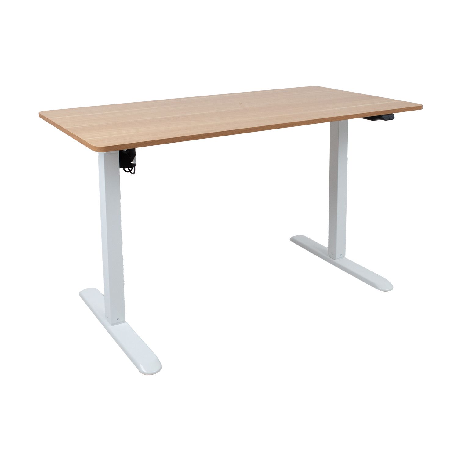 Töölaud ERGO LIGHT 1-mootoriga 120x60xH73-118cm, tamm:valge K18707