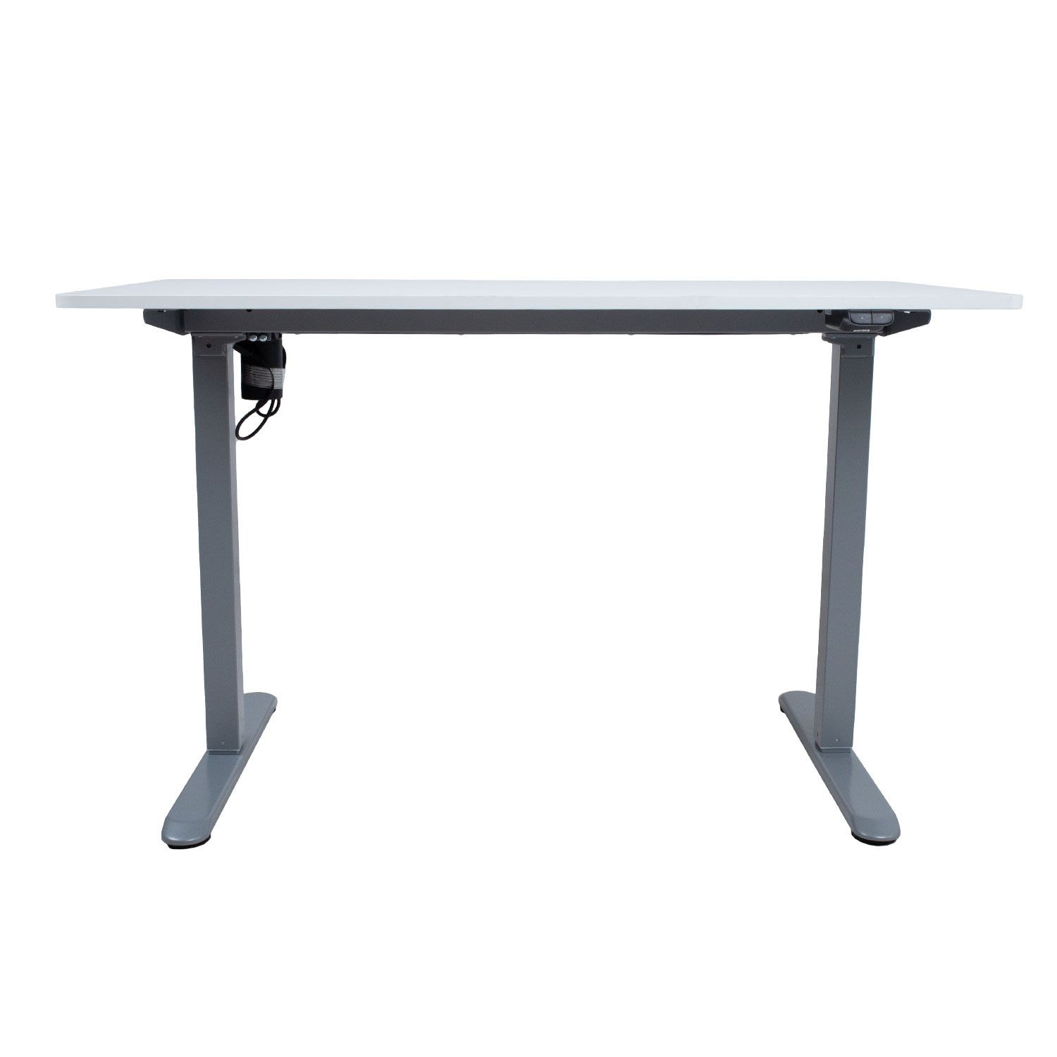 Töölaud ERGO LIGHT 1-mootoriga 120x60xH73-118cm, valge:hõbehall K187061 eest Töölaud ERGO LIGHT 1-mootoriga 120x60xH73-118cm, valge/hõbehall K187061