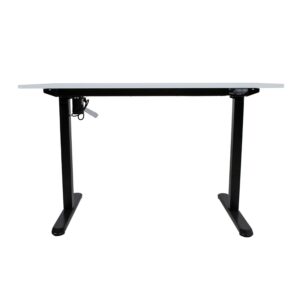 Töölaud ERGO LIGHT 1-mootoriga 120x60xH73-118cm, valge/must K187081