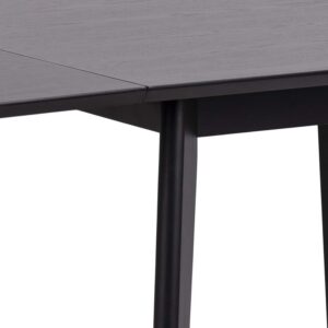 Söögilaud ROXBY 80/120x80xH76cm, must AC91469