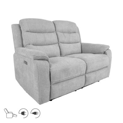Diivan MIMI 2-kohaline elektriline recliner, helehall 6
