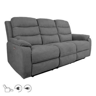 Diivan MIMI 3-kohaline elektriline recliner, hall
