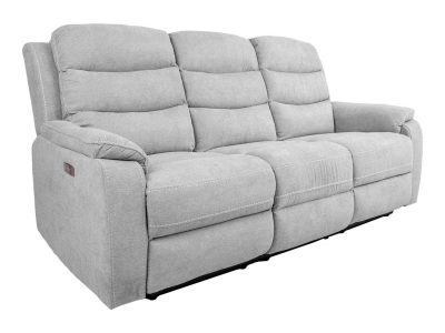 Diivan MIMI 3-kohaline elektriline recliner, helehall