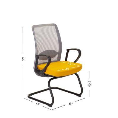 Klienditool ANGGUN kollane:hall 13493 mõõdud