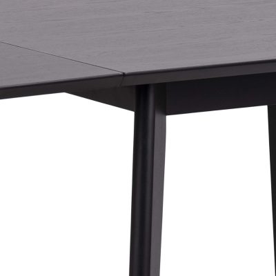 Söögilaud ROXBY 80/120x80xH76cm, must AC91469