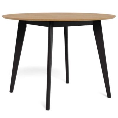 Söögilaud ROXBY D105xH76cm, tamm/must AC85661