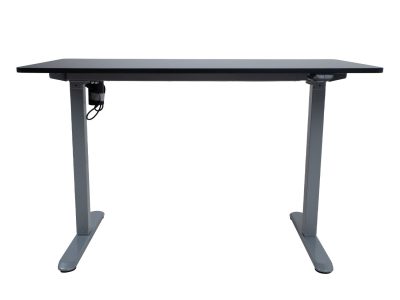 Töölaud ERGO LIGHT 1-mootoriga 120x60xH73-118cm, must/hõbehall K187062