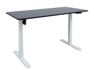 Töölaud ERGO LIGHT 1-mootoriga 120x60xH73-118cm, must/valge K187072