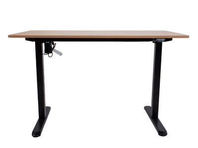 Töölaud ERGO LIGHT 1-mootoriga 120x60xH73-118cm, tamm:must K18708 eest