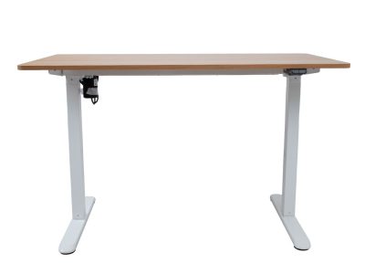 Töölaud ERGO LIGHT 1-mootoriga 120x60xH73-118cm, tamm/valge K18707
