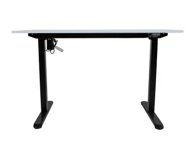 Töölaud ERGO LIGHT 1-mootoriga 120x60xH73-118cm, valge/must K187081