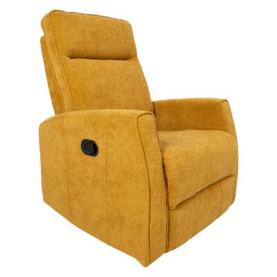 Tugitool EDDY manuaalne recliner, pöörlev ja kiikuv, kollane 13855