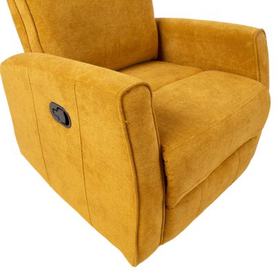 Tugitool EDDY manuaalne recliner, pöörlev ja kiikuv, kollane 13855_07